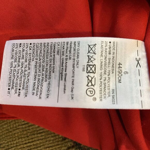 Banana Republic Women’s Skirt‎ Side Slit Side Zip Career A Line Belt Size 6 - Picture 7 of 10